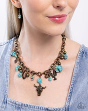Load image into Gallery viewer, Western Necklace and Bracelet - Brass
