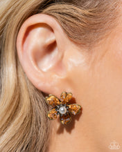Load image into Gallery viewer, Brass earrings and ring set
