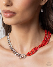 Load image into Gallery viewer, Necklace and Bracelet Set - Red
