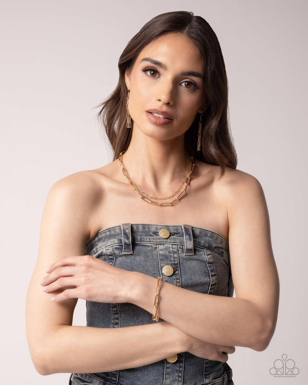 Necklace and Bracelet - Gold