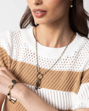 Load image into Gallery viewer, Necklace and Bracelet - Brass
