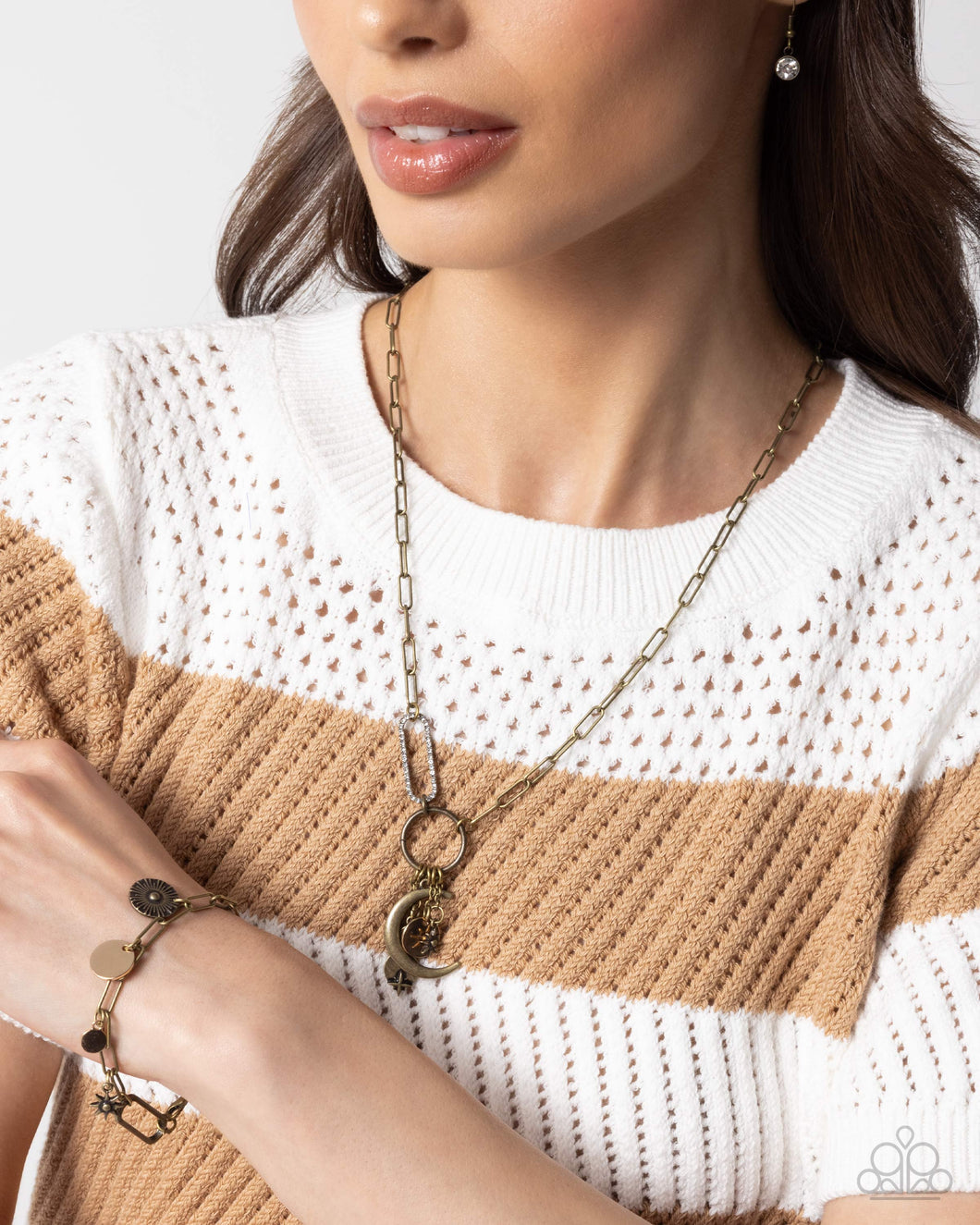 Necklace and Bracelet - Brass