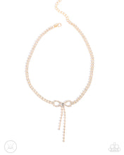 Load image into Gallery viewer, Ribbon Necklace and Bracelet - Gold

