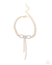 Load image into Gallery viewer, Ribbon Necklace and Bracelet - Gold
