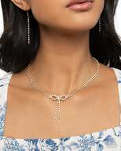 Load image into Gallery viewer, Ribbon Necklace and Bracelet - Gold
