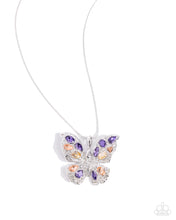 Load image into Gallery viewer, Butterfly Necklace and Ring - Purple
