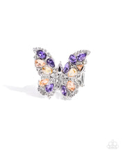 Load image into Gallery viewer, Butterfly Necklace and Ring - Purple
