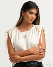Load image into Gallery viewer, Butterfly Necklace and Ring - Purple
