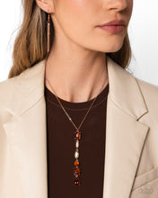 Load image into Gallery viewer, Necklace and Earrings - Brown
